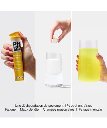 Phizz Electrolytes Multivitamines & Comprim s d'hydratation - 20 comprim s de r hydratation effervescents - 18 vitamines et min raux vitamine C v gane v g tarien et hypocalorique (Citron) Zitrone 20 unit (Lot de 1) - Buy Online on GoSupps.com