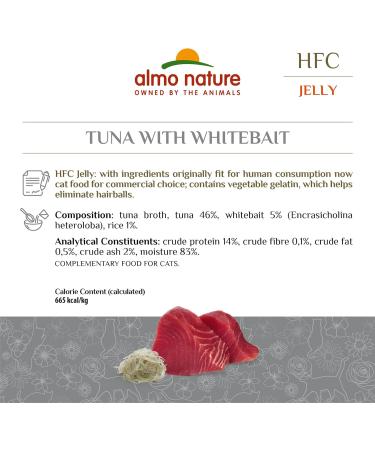 Almo Nature HFC Jelly Cat Food with Tuna 24-Pack (24 x 55g) Premium Cat Treats for Healthy Cats - Buy Online on GoSupps.com