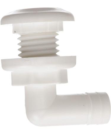 Seachoice 90-Degree Thru Hull Fitting for 3/4 ID Hose | 7/8 Max Hull - Marine Grade - Buy Online on GoSupps.com