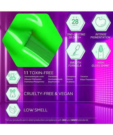 Modelones Neon Gel Nail Polish Set - 6 Vibrant Colors for Summer Manicure - Buy Online on GoSupps.com