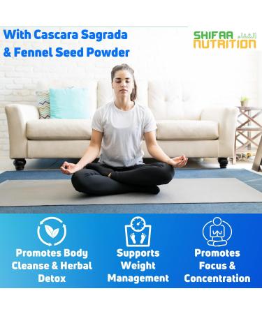 SHIFAA NUTRITION Premium Colon Cleanse & Herbal Detox Pills - 30 Day Supply with Probiotics and Natural Ingredients | Halal Vitamins Included - Buy Online on GoSupps.com