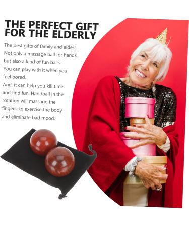 Beavorty 4-Piece Wooden Massage Ball Set | Baoding Fitness & Hand Muscle Exercise | Rosewood Gym Massage Device - Buy Online on GoSupps.com