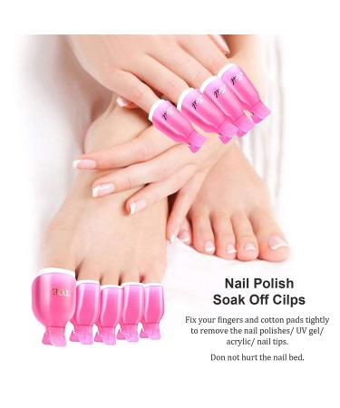 TEUVO 50Pcs Toe Polish Remover Clips Set for Fingernails & Toenails - Professional Salon & Personal Use - Multicolor - Buy Online on GoSupps.com