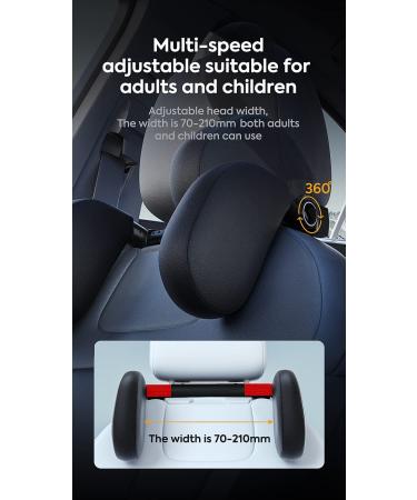 Zokoe Kids Neck Pillow - Soft Breathable Headrest for Car Travel | Fast Assembly Supports Head & Neck | Ideal for Adults & Children (Black) - Buy Online on GoSupps.com