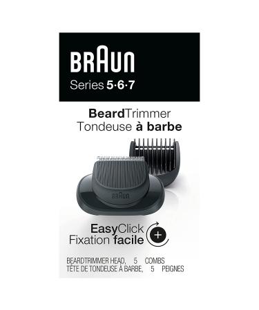 Braun EasyClick Beard Trimmer Attachment for Series 5, 6, 7 Electric Razors | Compatible with Shavers 5018s, 5020s, 6075cc, 7071cc, and More - Buy Online on GoSupps.com