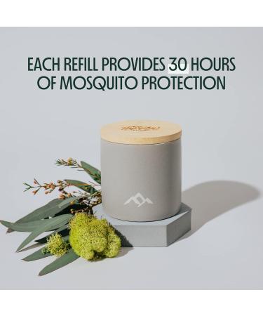 Murphy's Naturals Refillable Mosquito Repellent Candle - DEET Free Plant-Based Soywax & Beeswax Blend - 9oz Stone Grey Candle - Buy Online on GoSupps.com