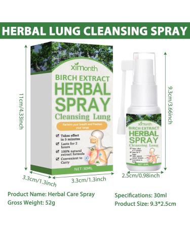 Herbal Lung Cleaning Spray - 30ml | Natural Herbal Spray for Lung Health & Repair - Buy Online on GoSupps.com