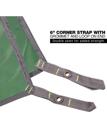 REDCAMP Waterproof Camping Tarp 55x83 - Lightweight Sun & Rain Protection Tent Footprint, Army Green - Buy Online on GoSupps.com