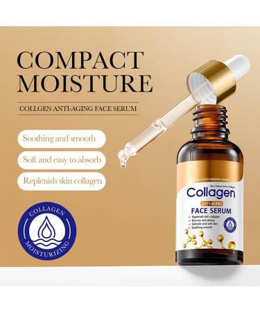 30 ml collagen serum collagen facial serum moisturizing antiwrinkle soothing smoothing skin collagen filling skin nourishment skin care - Buy Online on GoSupps.com