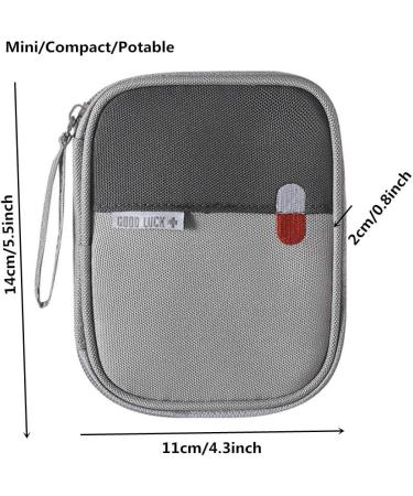 Mini Zippered First Aid Kit Bag - 3 Pack of Travel Medication Pouches - Compact and Organized for Emergencies - 5.5x4.3x0.8Inch - Buy Online on GoSupps.com