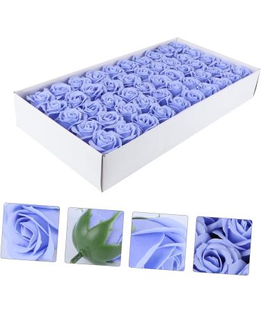 Amosfun 50pcs Valentine's Day Rose Soap Rose Petals Rose Floral Soaps Rose Hand Soap Floral Scented Bath Soap Artificial Rose Flower Rose Gift Artificial Flower Take a Bath Corn Starch Purple Blue 7X4.5CM - Buy Online on GoSupps.com