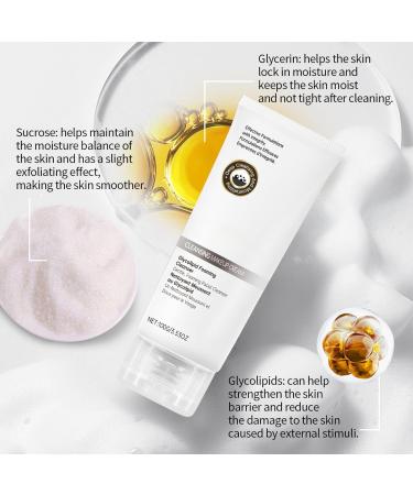 Glycolipid Foaming Cleanser for Oily Skin Gentle Face Cleanser Blemish Control Cleanser Brightening Face Wash For Acne Prone Skin Deep Pore Cleanser for Removing Impurities Hydrating Soothing Skin - Buy Online on GoSupps.com