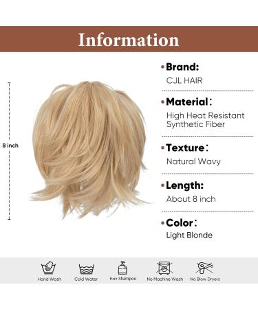 CJL Hair Claw Clip Short Ponytail Extension - Light Blonde 8 inch - Buy Online on GoSupps.com