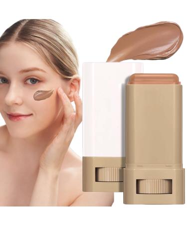 WJnflQN Foundation Makeup Stick - Long-Lasting Solid Concealer for Contouring | Hydrating Concealer with Natural Glow for Travel Beach Sports Evening Office
