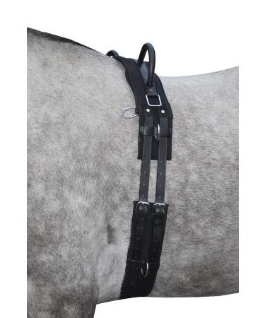 HKM Lunging Girth Canvas with Double Handle (Mini Shetty Black) Black Mini Shetty