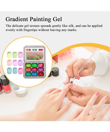 Nails Gel 9-Color Painting Kit Beginner Art Set Sculpting Solid Glue Smooth Application Texture Compact Creative Collection for Women Salon Travel Home Family Colleagues Use - Buy Online on GoSupps.com
