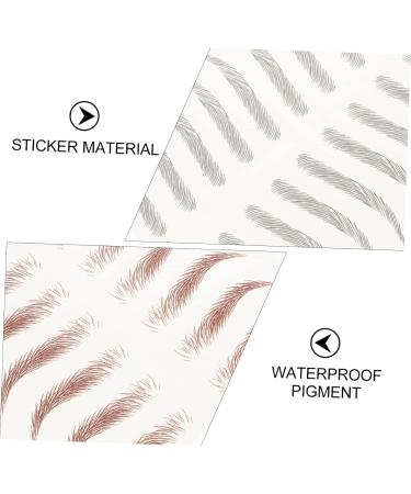 Ipetboom 8 sheets Sticker Eco Practical Makeup Hair-like Beauty Supplies D Eyebrows Woman Imitation Shaping - Buy Online on GoSupps.com