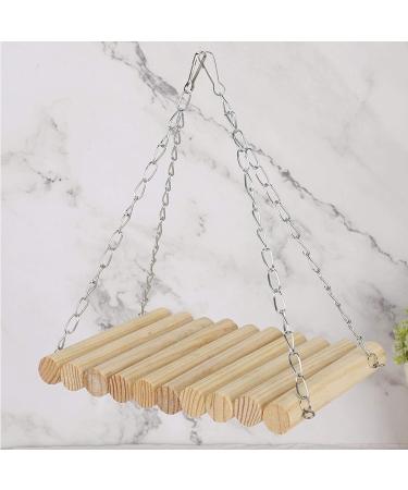 Swing Squirrels Swing Parrots-13 * 20cm Wooden Natural Stripe Round Log Parrots Hanging Swing for Chinchilla Squirrels - Buy Online on GoSupps.com