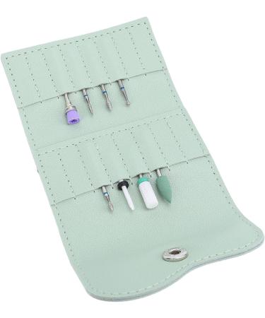 Portable Nail Sanding Head Holder Multi Layer Nail Drill Bit Wallet PU Storage with Material for Home and Salon Use - Buy Online on GoSupps.com