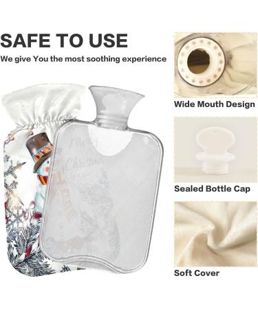 Christmas Snow Tank Bottle with Cover - 2L Heat Bottle for Pain Relief & Cold Compress - Buy Online on GoSupps.com