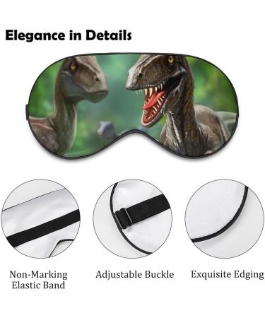 3D Dinosaur Sleep Mask - Light Blocking Eye Mask for Sleeping | Adjustable Forest Magic Sleep Shade for Men & Women - Buy Online on GoSupps.com