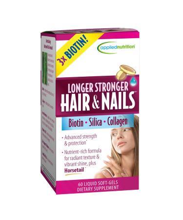 Applied Nutrition Longer, Stronger Hair and Nails, 60-Count