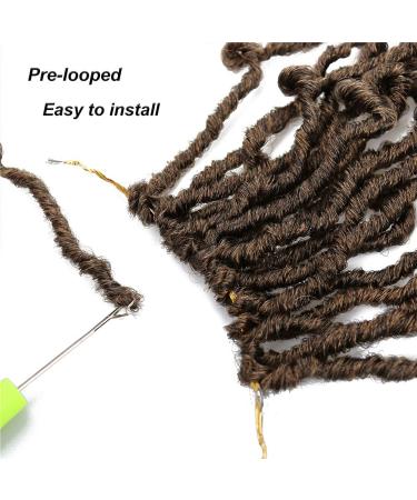 Dorsanee 14 Inch Faux Locs Crochet Hair 7 Packs 1B/27 - Pre-looped Distressed Goddess Locs for Black Women - Buy Online on GoSupps.com