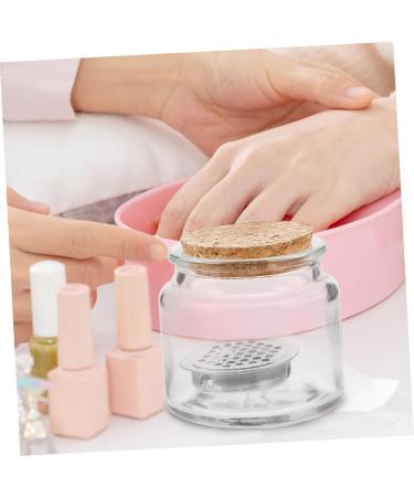 minkissy Nail Cup Glass Nail Dish Bowl Nail Dish Cup Nail Dappen Cup Nail Liquid Holder Manicure Nail Dish Acrylic Nail Tools Nail Brush Dappen Cup Stainless With Base Bracket - Buy Online on GoSupps.com
