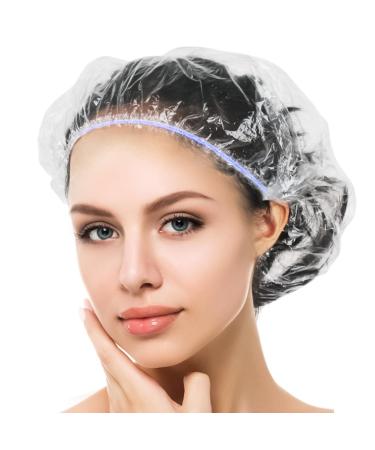 MIS.MOON 135 pieces of disposable shower hoods 52cm shower hood width thick transparent elastic hair hood out suitable for women trip home use (colorful) - Buy Online on GoSupps.com