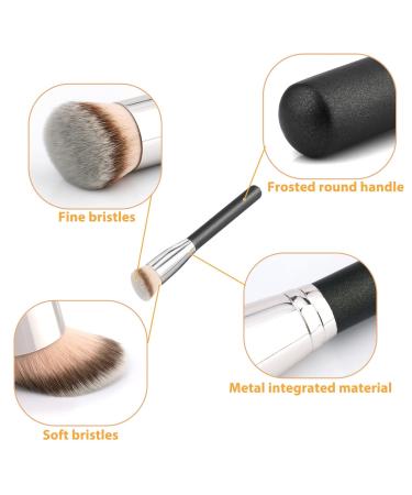 Yoseng Foundation Brush - Premium Synthetic Angled Kabuki Brush for Liquid Cream & Mineral Makeup - Perfect for Blending & Sculpting (Models 170 & 270 - Buy Online on GoSupps.com