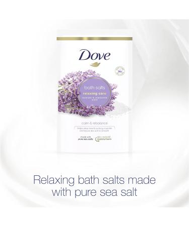 Dove Lavender & Chamomile Relaxing Bath Salts 900g | Skin-Nourishing Formula for Smooth & Soft Skin - Buy Online on GoSupps.com