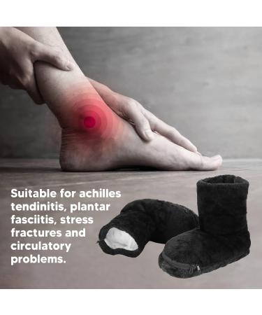 Electric USB Heating Shoes for Men & Women - Plush Soft Slip Resistant Washable Warm Heated Shoes (Black Sizes 36-46) - Buy Online on GoSupps.com