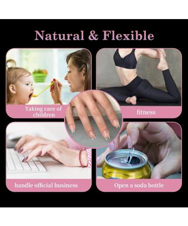 Venares 500 Pack Extra Short Soft Gel Artificial Nail Tips Set - 12 Sizes Pre-Polished Coffin Nail Tips with Glue for Gelails - XS Short Coffee - Buy Online on GoSupps.com