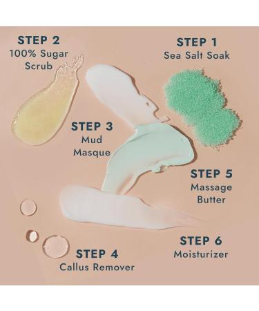 VOESH Pedi in a Box Ultimate 6 Step Spa Pedicure Kit | DIY Home Pedicure & Foot Care | 3 Pack Variety for Spa Quality Results - Buy Online on GoSupps.com