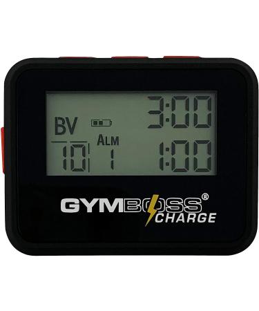Gymboss Charge Interval Timer and Stopwatch - Black/Red - Buy Online on GoSupps.com
