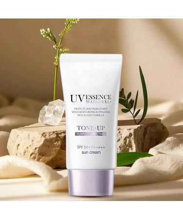 Facial sun cream 50 ml light sunscreen lotion with broad moisturizing facial care and primer for holidays dating and outdoor activities - Buy Online on GoSupps.com