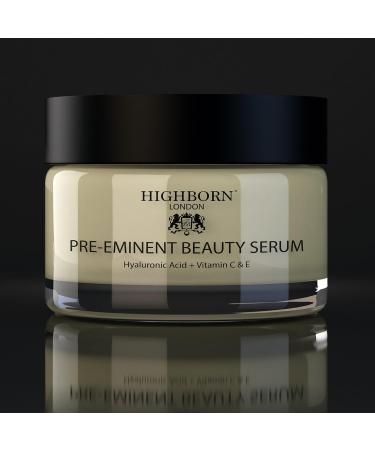Anti-Ageing Face Serum Plumps Softens Hydrates - HighBorn London Advanced Hyaluronic Acid Plant Collagen Vitamin A Retinol Vitamin C Vitamin E Argan Oil & Arnica - Buy Online on GoSupps.com