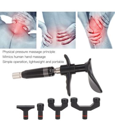 Chiropractic Adaptation Correction Tool - 4 Heads 6 Levels Portable Spinal Adjuster & Massage Device - Light and Manual Therapy - Buy Online on GoSupps.com