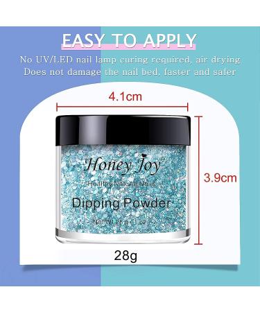 Shine Glitter Hexagon Sequins Dip Powder Nails 28g/Box | Long-Lasting & No UV Light Needed | HJ-ND064B-No.134 - Buy Online on GoSupps.com