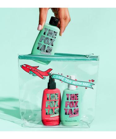 The Fox Tan - Set of 3 Tanning Accelerators - The Jet Setter - Without Self-Tanning for Body and Face Tanning Set with: Lotion Rapid Elixir Spray Rapid Mist Spray Rapid Watermelon Shimmer - Buy Online on GoSupps.com
