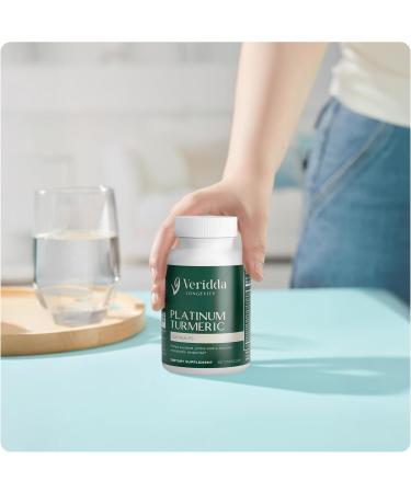 Veridda Longevity Platinum Turmeric Blend - with Glucosamine and Boswellia - Buy Online on GoSupps.com