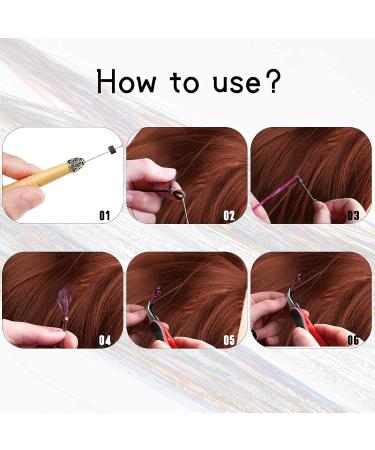Jinlaili Colorful Hair Extensions - 12 Rainbow Strands for Wigs & Braids | Vibrant Hair Accessories for Women & Girls - Buy Online on GoSupps.com