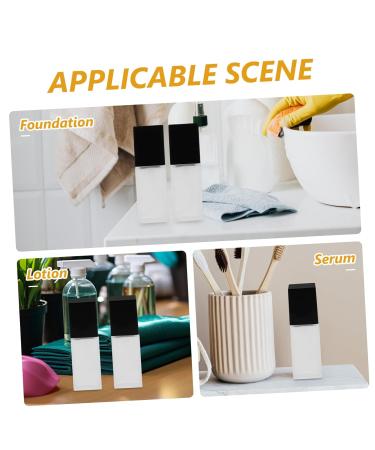 FRCOLOR 30ML Empty Lotion Bottle with Press Pump - Refillable Square Fluid Container for Cosmetics & Body Creams - Perfect for Travel - Buy Online on GoSupps.com