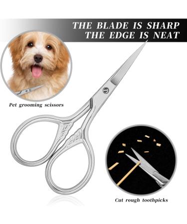 Buy 2 Pieces 9cm Stainless Steel Bartscher Scissors - Professional Eyebrow Nose & Facial Hair Removal | International Shipping Available - Buy Online on GoSupps.com