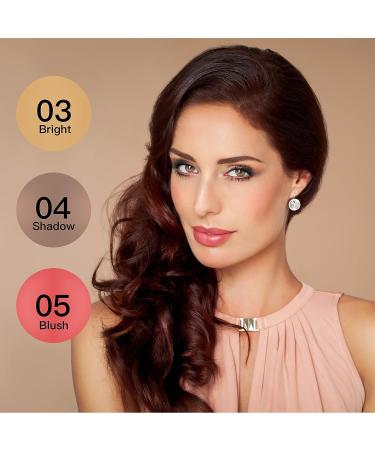 3-Pc Cream Contour Sticks Set with Highlighter, Shadow & Blush - Waterproof, Long-lasting Face Cosmetics for Brightening & Blushing - Buy Online on GoSupps.com