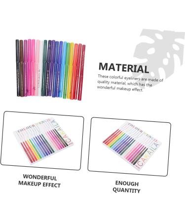 Gogogmee 18pcs Eyeliner Accessories for Makeup Kit for Women Colors Eye Liner Eyes Cosmetics Tools Abs - Buy Online on GoSupps.com
