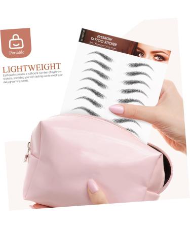 Didiseaon 6 Sheets Bionic Eyebrow Patch Stick on Eyebrows False Eyebrows Waterproof Eyebrow Paper Black - Buy Online on GoSupps.com