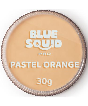 Blue Squid PRO Face Paint - Pastel Orange (30g) Professional Water Based Single Cake Face & Body Paint Makeup Supplies for Adults Kids Halloween Facepaint SFX Water Activated Face Painting Non Toxic - Buy Online on GoSupps.com