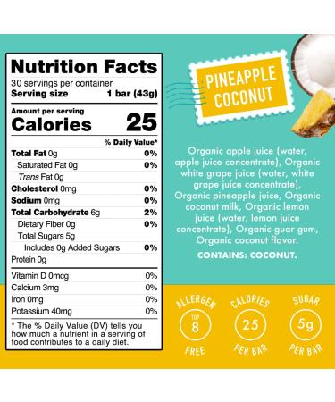 DeeBee's Organics Tropical SuperFruit Freezie - 30-Pack, 100% Real Fruit Freezer Pops, No Added Sugar - Buy Online on GoSupps.com
