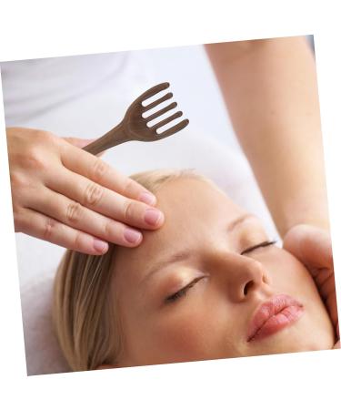 2pi ces Peigne De Massage Bois Naturel Pour Chevelu Avec Dents Larges Outil De Soin Des Cheveux Design - Buy Online on GoSupps.com